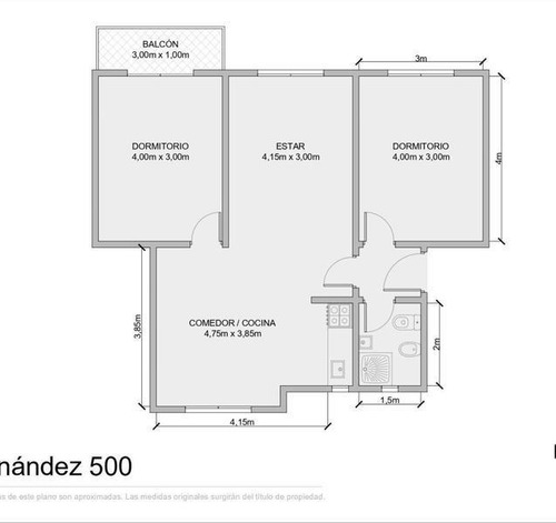 Imagen 4 de 12 de Venta - Departamento 3 Ambientes - Luminoso - Parque Avellaneda - Bajas Expensas