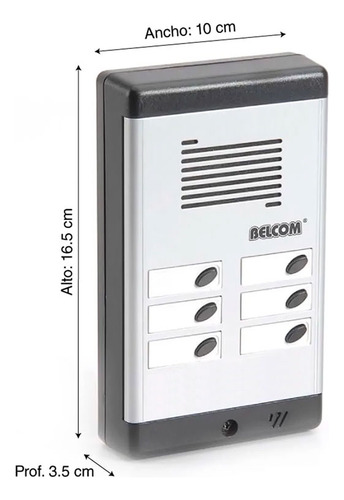 Portero Digital Audio De 6 Puntos Belcom Bdd-6l7m