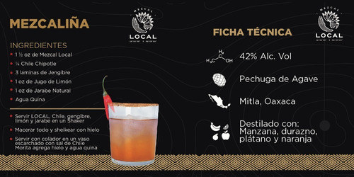 Mezcal Local De Pechuga De Agave