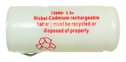 Pila Bateria 72000 Recargable Nickel-cadmio Ni-cd 2.5v Para Welch Allyn Cl Facturamos