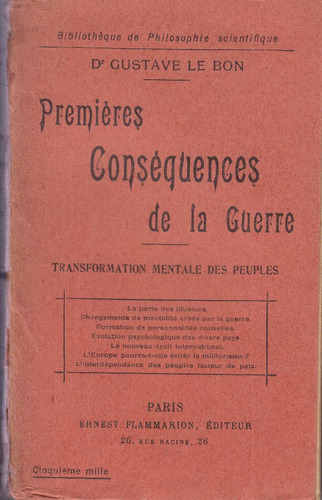 1916 1a Guerra Mundial Consecuencias Le Bon En Frances Raro