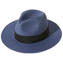 Comprar Gorros Sombreros Y Boinas De Paja Plegable Para Mujer Azul