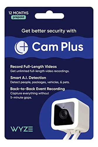 Suscripción De 12 Meses A Wyze Cam P