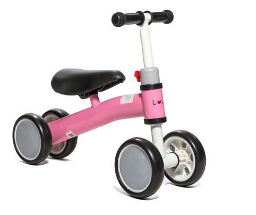 Patacleta Love 078 Para Niños Aprendizaje Sin Pedal Bebe Rosa