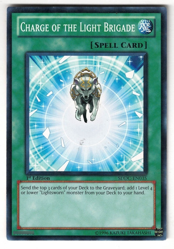Yugioh Charge Of The Light Brigade Comun 1st Sddc-en035