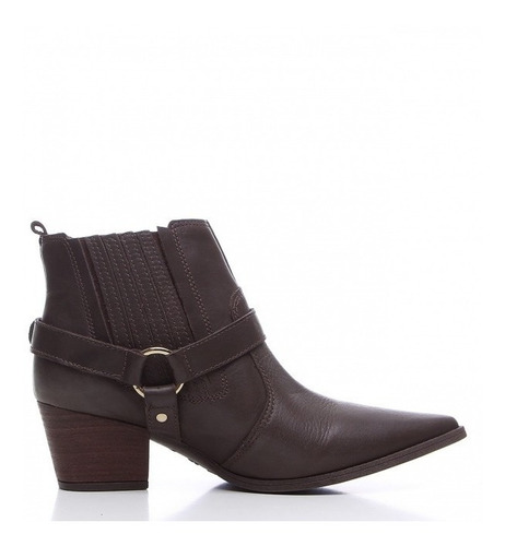 Bota Country Feminina Cano Curto Parô Brasil Marrom Terra