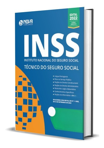 Apostila Inss Atualizada Técnico Do Seguro Social - Ed. Nova