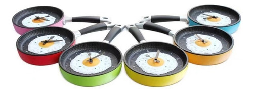 Sartén Huevo Tortilla Diseño Moderno Reloj De Pared Decoraci