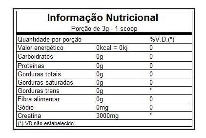 Imagem 2 de 2 de Creatine Monohydrate Darkness (1kg) - Integralmedica