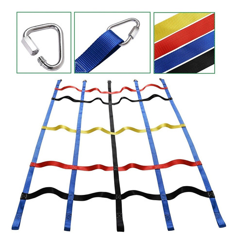 Red Carga Escalada Para Niños 4.85 X 6.5ft Carrera Obtaculos