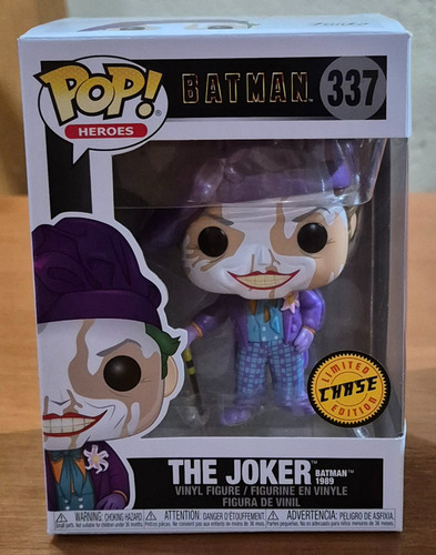 Funko Pop The Joker Chase 337, Batman 1989 (Usado)
