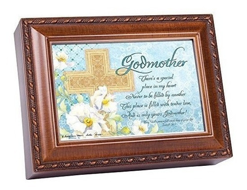 Cottage Garden Godmother Woodgrain Inspirational Caja De Mus