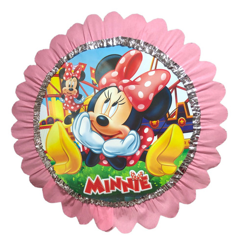Piñata De Tambor Mimi Minnie Mouse Fiesta Infantil Niños