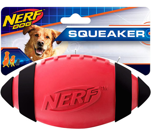 Juguete De Fútbol De Goma Nerf Dog Squeak
