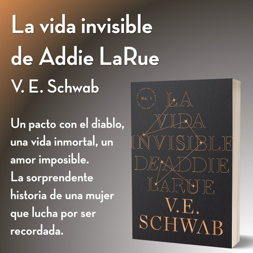 Libro La Vida Invisible De Addie Larue V. E. Schwab Umbriel