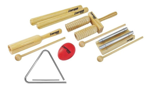 Instrumentos De Musicalização Infantil Liverpool Kit Inf01