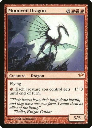 Magic Mtg Moonveil Dragon - Dark Ascension
