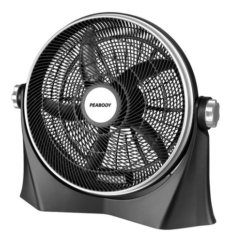 Ventilador de piso Peabody PE-VP2090 turbo negro con 5 palas de  plástico, 20" de diámetro 220 V