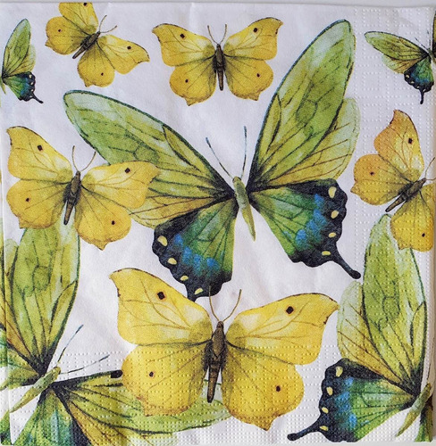 Servilletas Decoupage Set Mariposas Silvestres Laura Craft