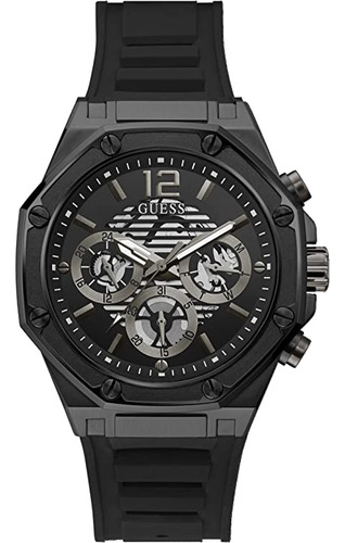 Guess Reloj Deportivo Octogonal Multifunción Para Hombre De