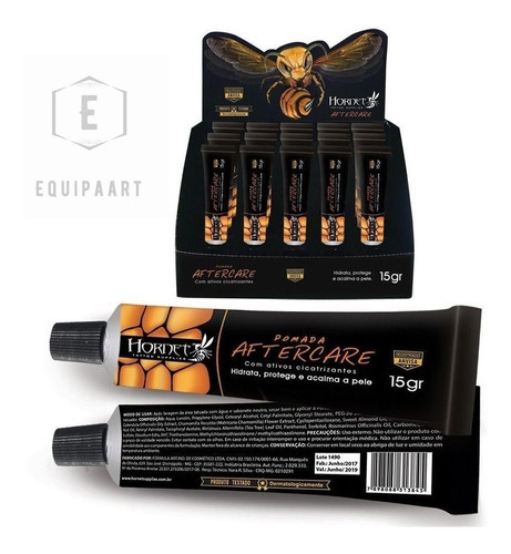 20 Pomadas Hornet Aftercare Com Cicatrizantes 15g Tattoo 