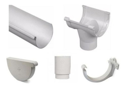 Kit Canaletas Autoinstalable Techo Nicoll 8 Mts Pvc Plastica