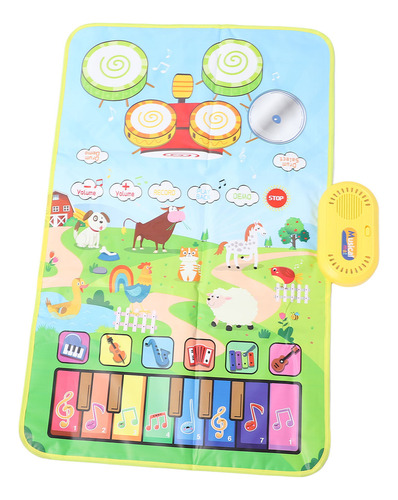 . Tapete Musical De Juegos Con Piano Y Batería For Niños