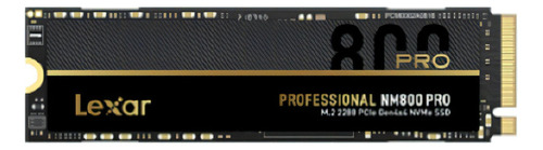 Ssd Lexar Nm800pro Professional 512gb Pcie M.2 2280 - Lnm800p512g-rnnng