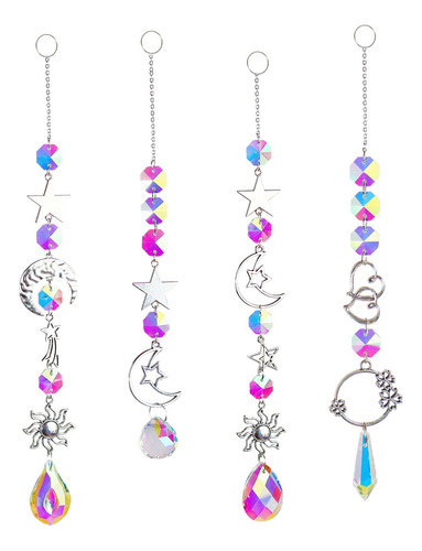 Aaa 2 Candelabro Wind Chimes Prismas De Cristal Colgante