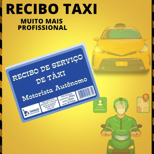 Recibo de taxi de 50 hojas, bloque de taxistas autónomos