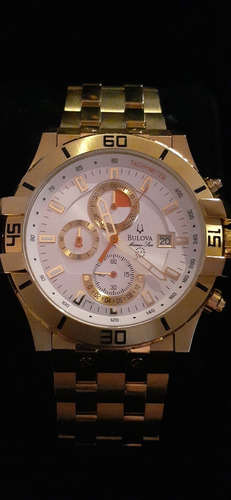 Reloj Bulova Hombre Marine Star 97b111 Estuche Papeles Impec