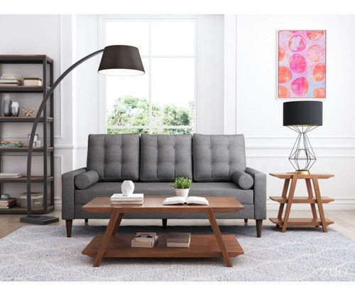 Sofa Morgan - Gris Këssa Cdmx Diseño De La Tela Liso