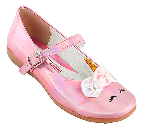 Zapato Niña Unicornio Princesa Zapatillas 01 Rosa Tornasol 