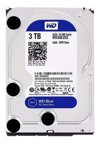 Disco Rígido Pc Western Digital Wd Blue 3tb Sata 3 C. Fijas