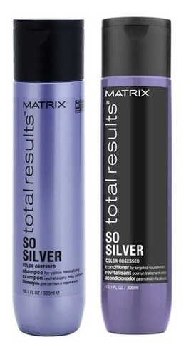 Shampoo Matizador Violeta Silver Matrix + Enjuague X300ml