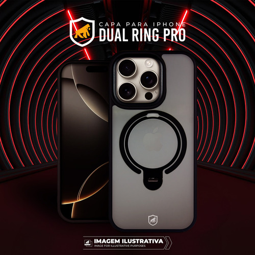 Capa Case Dual Ring Pro Com Magsafe Para iPhone 16