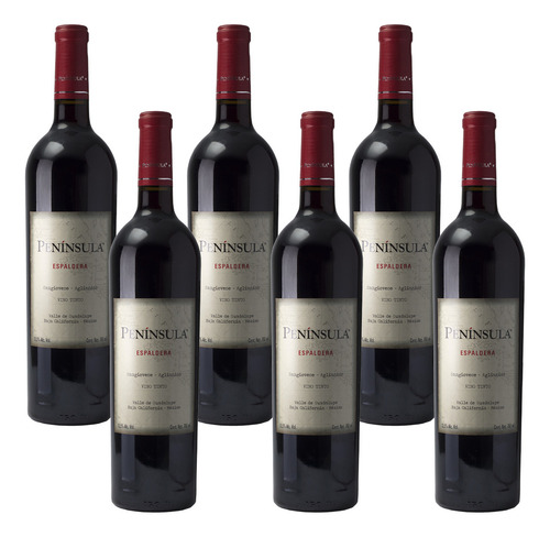 Pack De 6 Vino Tinto L.a. Cetto Peninsula Espaldera 750 Ml