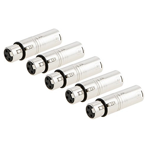 Cablecreation [paquete De 5 Conectores Xlr De 3 Pines Hembra