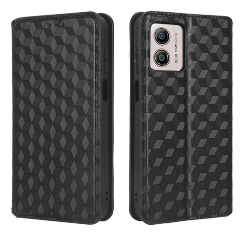 Funda Magnética De Piel Tipo Cartera Con Ranura Para Moto