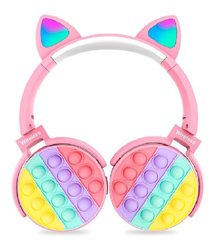 Auriculares Pop It Inalámbricos Bluetooth - Orejitas Luz Led