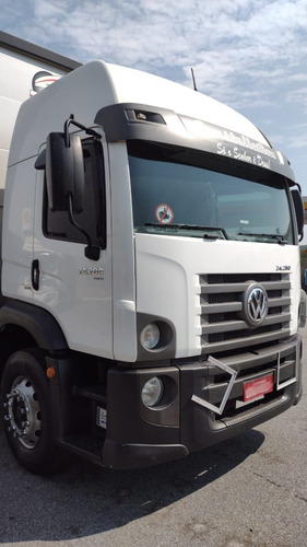 Imagem 4 de 15 de Caminhão Truck 6x2 Vw 24.280 Na Carroceria Sider 2019