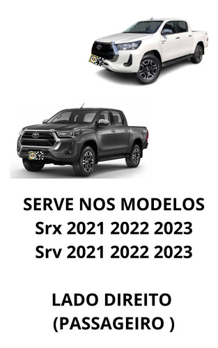 Farol Toyota Hilux Direito Com Led E Xenon Srv Srx 21 22 23
