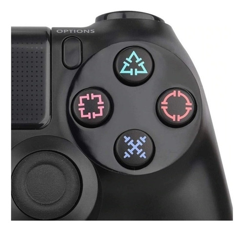 Control Gamepad Inalámbrico Njoytech Para Ps4 Y Pc Negro