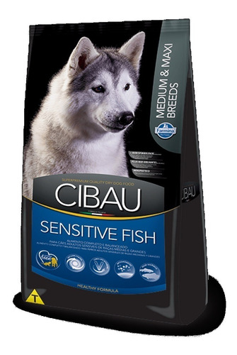 Imagen 1 de 1 de Comida Para Perro Cibau Fish Medium & Maxi 12kg