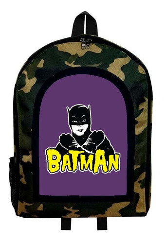 Mochila Camuflada Batman Nueva Colección Modelo 81