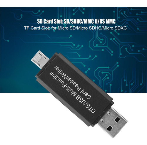 Gravador De Leitor De Cartão Multifuncional Otg Usb Para Mic
