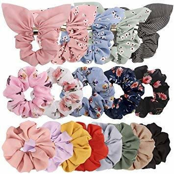 Jaciya 18 Paquete Scrunchies Para El Pelo - Bandas Linda Scr