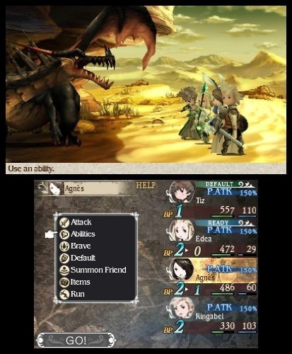 Bravely Default Square Enix Nintendo 3ds Mídia Física (Usado)
