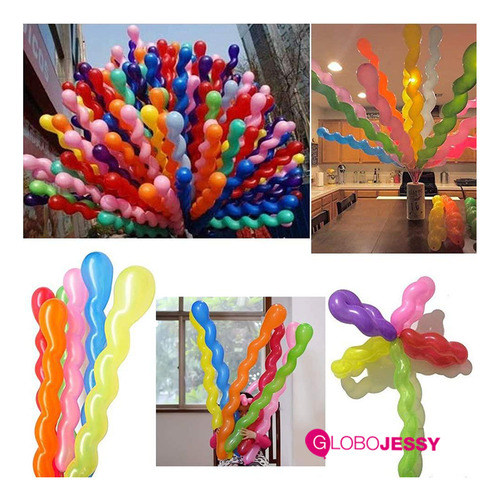 Globos Pensil Gusano Para Campeonato Festividades