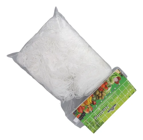 Red De Malla Para Plantas De Jardín, Poliéster Blanco